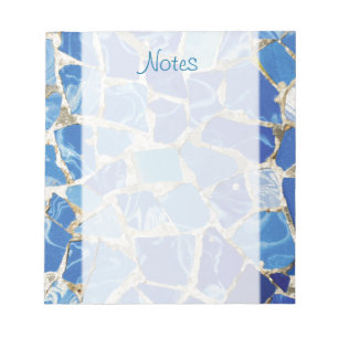 Bloco De Notas Mosaicos de Gaudi com um toque do óleo