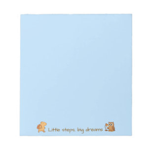 Bloco de notas motivacional - Capybara & Owl