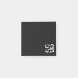 Bloco De Notas Motivational Christian Quote – Charge Your Faith