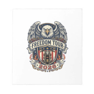 Bloco De Notas Moto Vintage Eagle Freedom Tour 2026