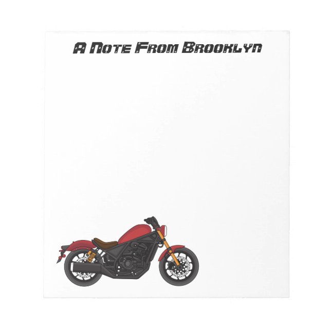 Bloco De Notas motocicleta legal (Frente)