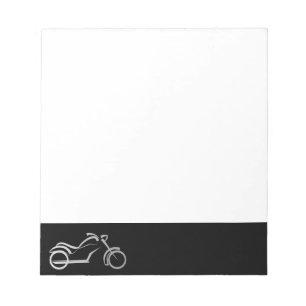 Bloco De Notas motociclista da bicicleta do velomotor do