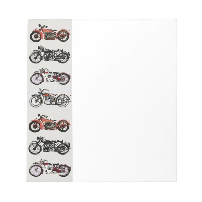 BLOCO DE NOTAS MOTOCICLOS DE VINTAGEM (Frente)