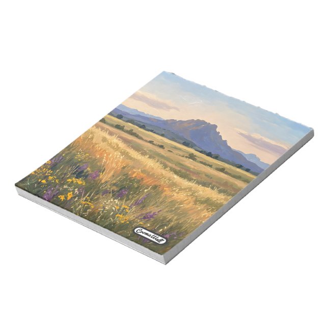 Bloco De Notas Mountain on the plain (Invertido)