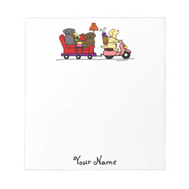 Bloco De Notas Movendo Labradores