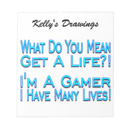 Bloco De Notas Muitas Vidas Jogador