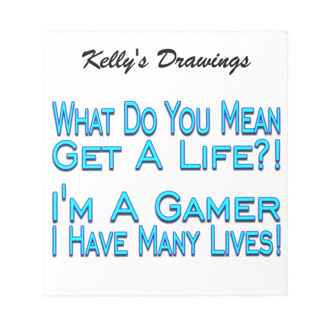 Bloco De Notas Muitas Vidas Jogador (Frente)