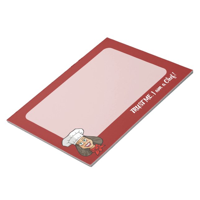 Bloco De Notas Mulher Chef (Inclinado)