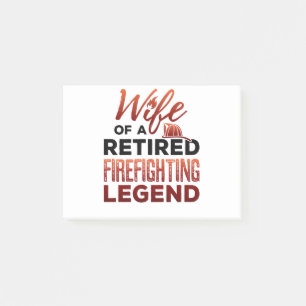 Bloco De Notas Mulher de uma lenda de combate a incêndios aposent