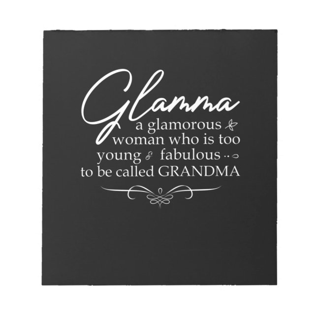 Bloco De Notas Mulher glamourosa (Frente)