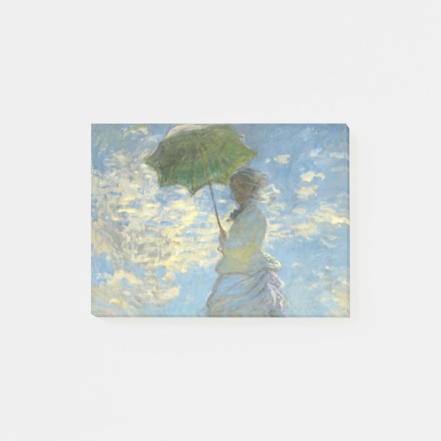 Bloco De Notas Mulher Monet com Parasol (Frente)