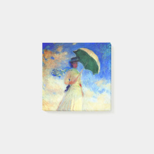Bloco De Notas Mulher Monet com Parasol à Direita