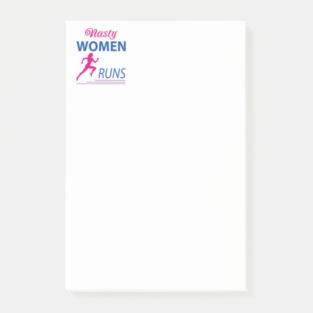 Bloco De Notas Mulheres nojentas correm (Frente)