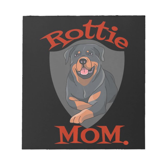 Bloco De Notas Mulheres Rottie Mãe Premium (Frente)
