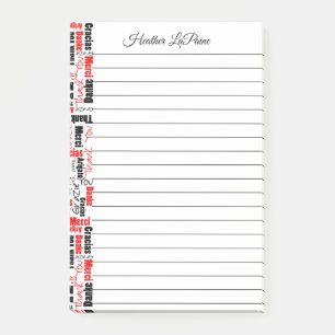 Bloco De Notas Multilingues Obrigado Typografia Paloud