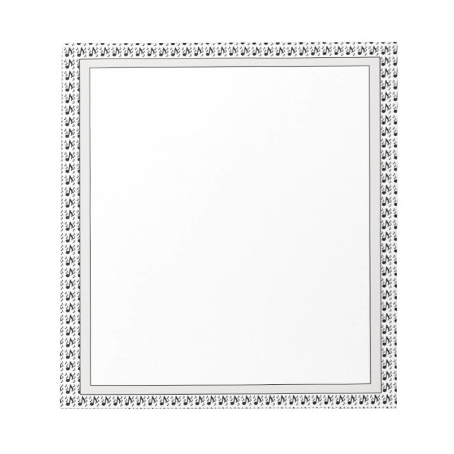 Bloco De Notas Musical Notes Pad 5,5" x 6" - 40 Páginas Musical (Frente)