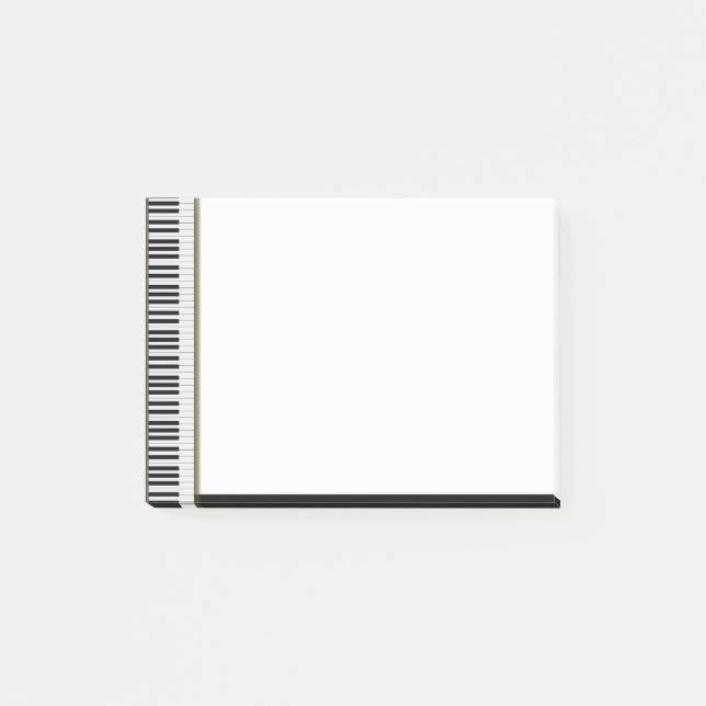 Bloco De Notas Músicas Musicais do Teclado Piano (Frente)