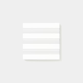 Bloco De Notas Musik Notenlinien, minimalistisch, quadratisch