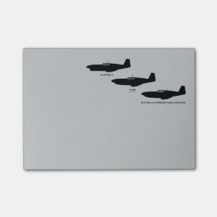 Bloco De Notas Mustang P-51 norte-americano da segunda guerra