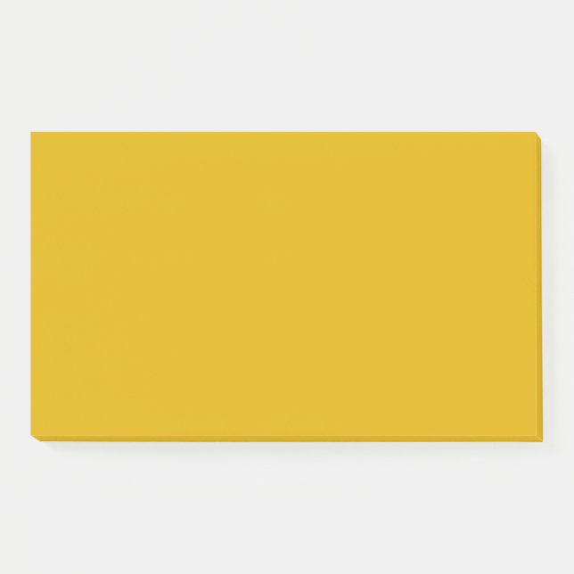 Bloco De Notas Mustard Yellow Solid Color (Frente)