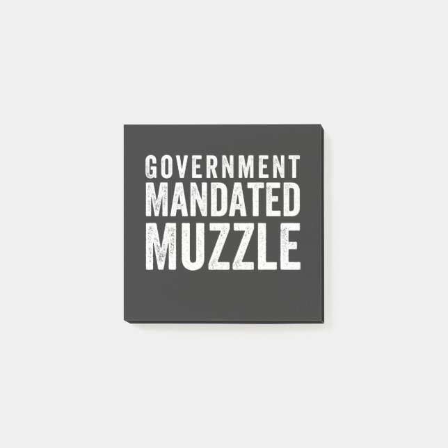 Bloco De Notas Muzzle Mandado pelo governo (Frente)