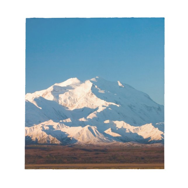 Bloco De Notas N.A., EUA, Alasca.  Mt. McKinley no Denali (Frente)