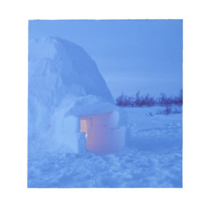 Bloco De Notas NA, Canadá, Manitoba, Churchill. Igloo ártico