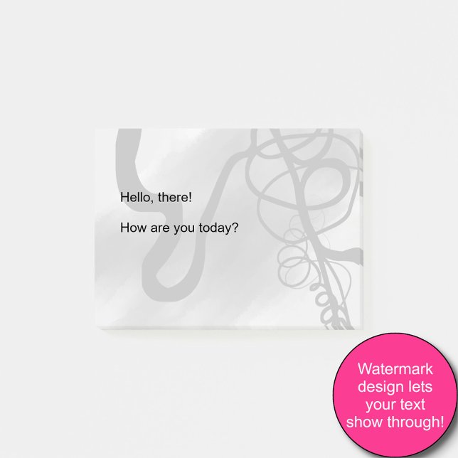 Bloco De Notas Na grade: Cinza Abstrato, Preto e Branco (Criador carregado)