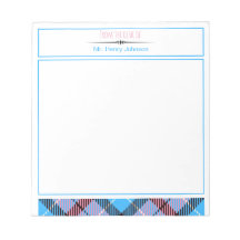 Na Mesa Do Nome De Script Personalizado Tartan