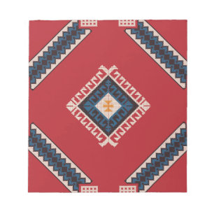 Bloco De Notas Na moda clássico geométrico de cor gira