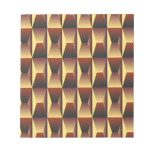 Bloco De Notas Na moda de padrão - Elegante moderno geométrico