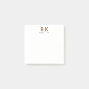 Bloco De Notas Na moda Minimalista de Tendência Moderna Dourado D