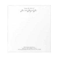 Na moda moderno manuscrito Da Mesa Do