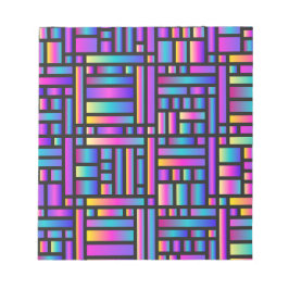 Bloco De Notas Na moda moderno-padrão - moda Geométrica Tartan