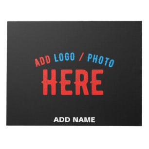 BLOCO DE NOTAS NA MODA MODERNO PERSONALIZÁVEL NEGRO VERIFICADO CO