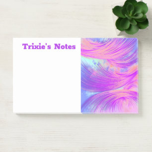 Bloco De Notas Na moda Purple Abstrato