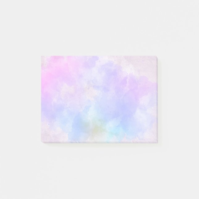 Bloco De Notas Na moda púrpura Abstrato azul (Frente)