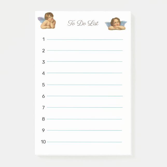 Bloco De Notas Na moda Raphael Cherubs em branco (Frente)