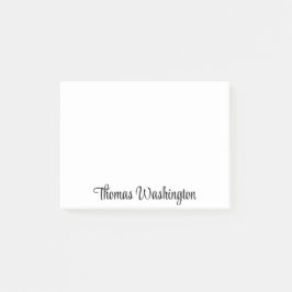 Bloco De Notas Na moda Script Monograma