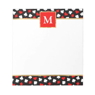 Bloco De Notas Naipe de Cartas Personalizadas