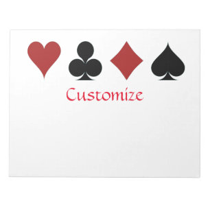 Bloco De Notas Naipe de Cartas Thunder_Cove
