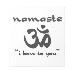 Bloco De Notas Namaste - Eu Arco Para Você