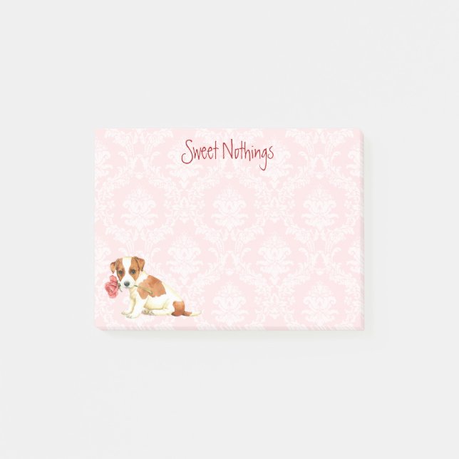 Bloco De Notas Namorados Russell Terrier (Frente)