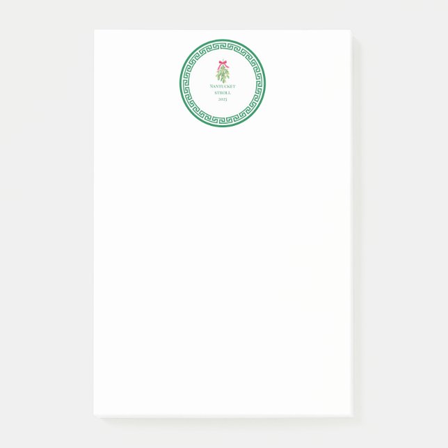 Bloco De Notas Nantucket Christmas Stroll PostIt Notes (Frente)
