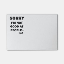 Bloco De Notas Nao bom em pessoas - Ing