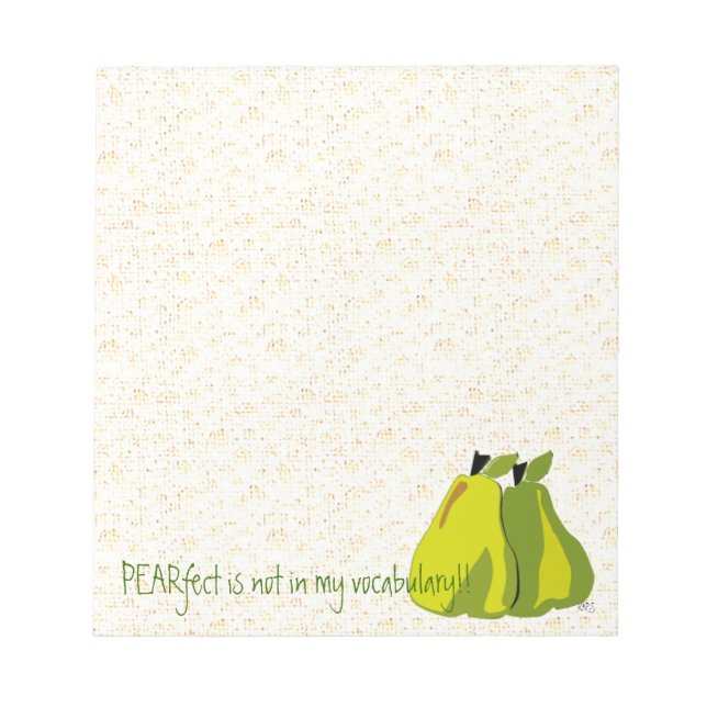 Bloco De Notas Não é muito perfeito (Frente)