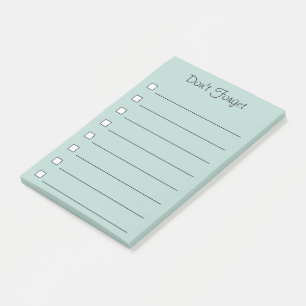 Bloco De Notas Não esqueça notas de post-it