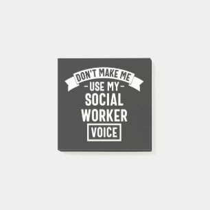 Bloco De Notas Não Me Faça Usar Minha Voz de Assistente Social