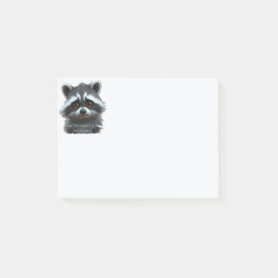 Bloco De Notas Não quero trabalhar com o Raccoon Animal