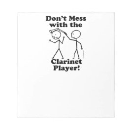 Bloco De Notas Não se meta com o Clarinet Player